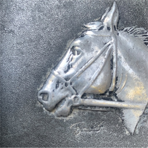 Bruce Fox Mid Century Ashtray Horse Cast Aluminum Signed Vintage - Picture 4 of 5